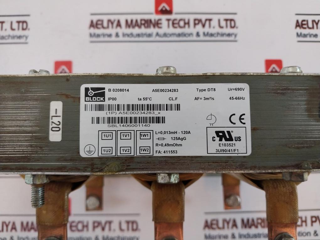 Block DT8 Reactor A5E00234283 IP00 690V 45-66Hz