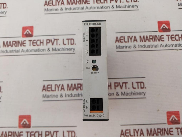 Block Pm-0124-010-0 Rail Power Supply 100-240V 50-60Hz