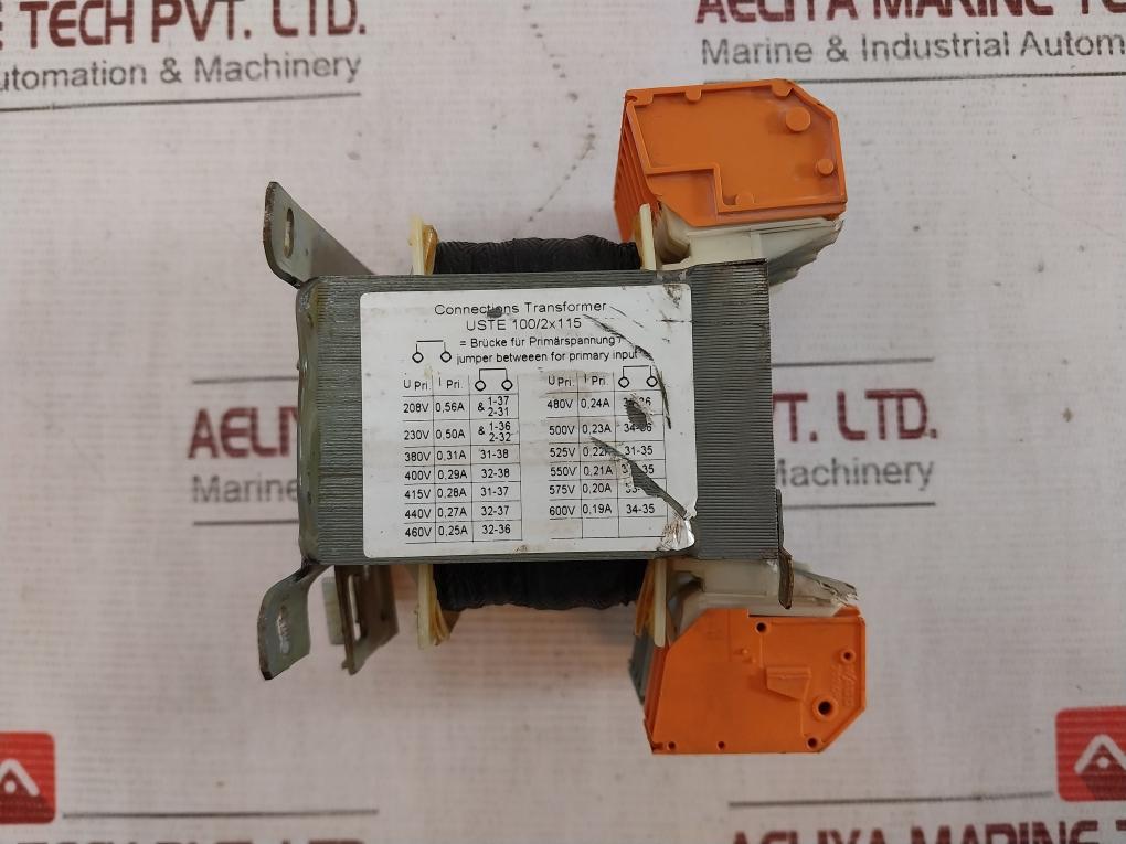 Block Uste 100/2X115 Transformer 129709 100/310Va 50-60Hz Db 208Vac-600Vac