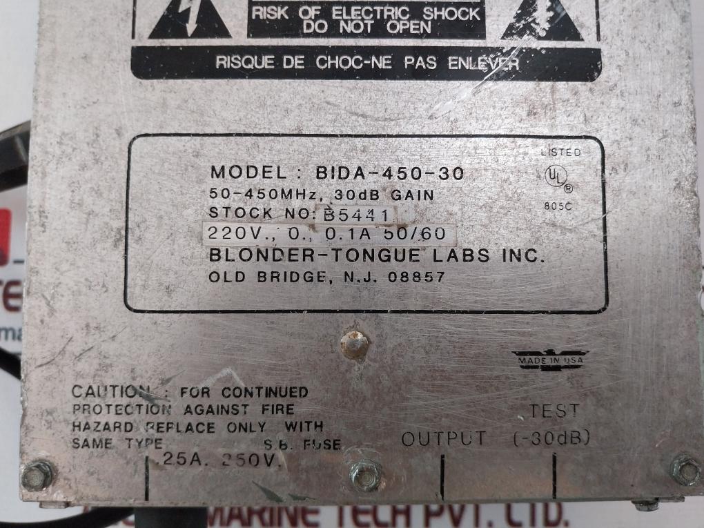Blonder-tongue Bida-450-30 Distribution Amplifier