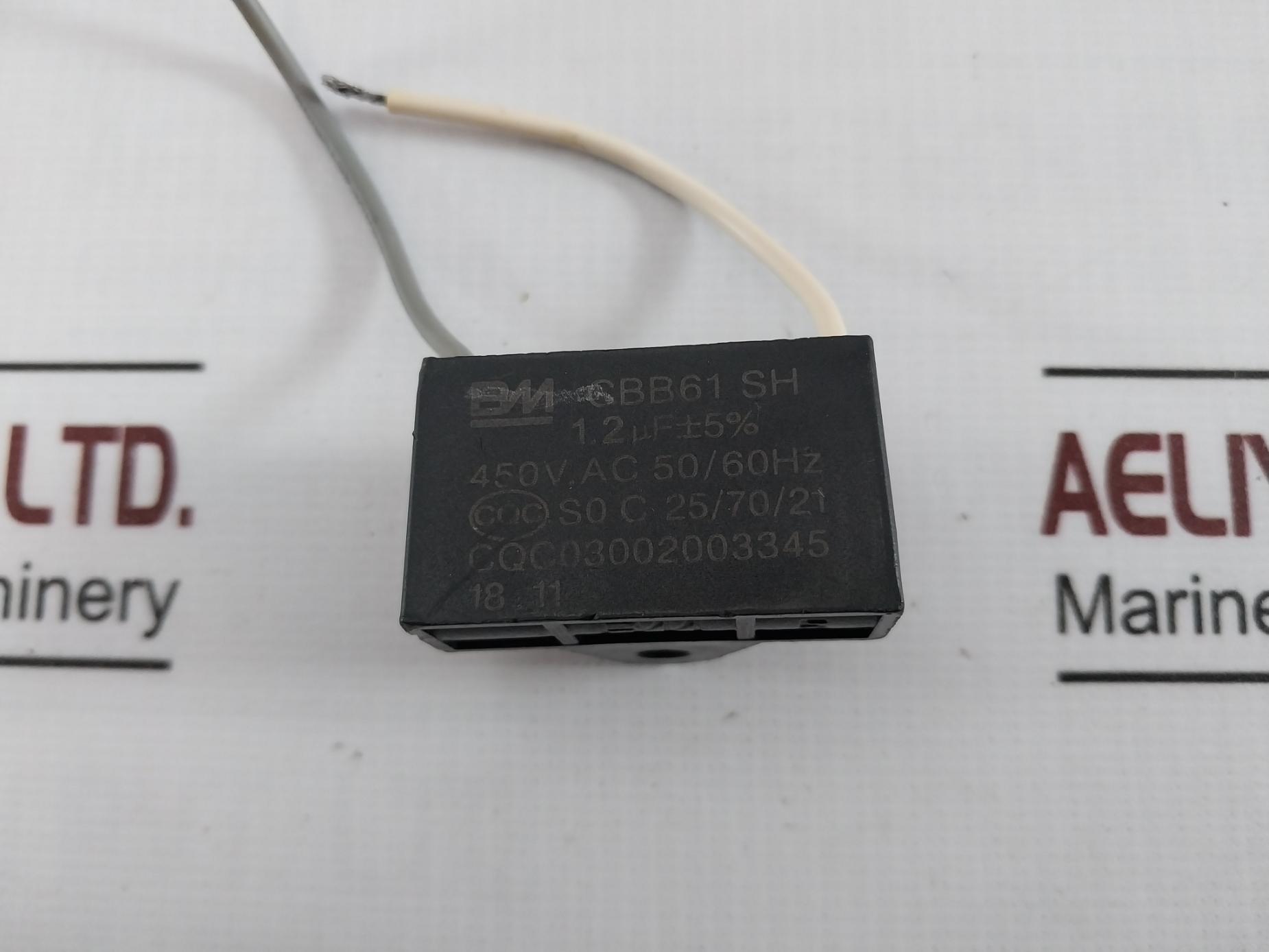 Bm Cbb61 Sh Motor Running Fan Capacitor 450V.Ac 50/60Hz Cqc03002003345