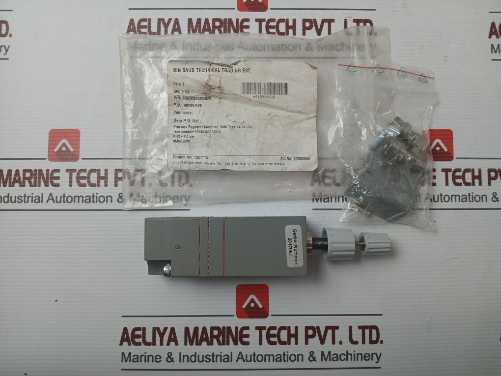 Bmg Pressure Reducer Regulator Max 4 Bar 24/03-03
