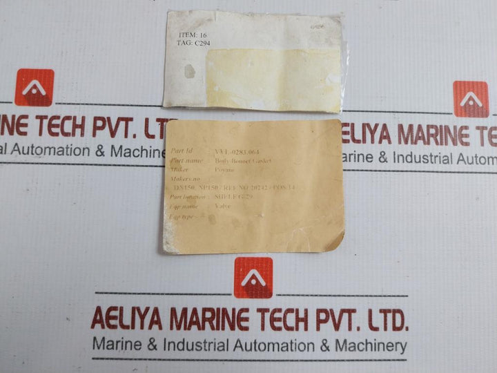 Body Bonnet Gasket For Cryogenic Cargo Valve Vvl-0283.064 Poyam