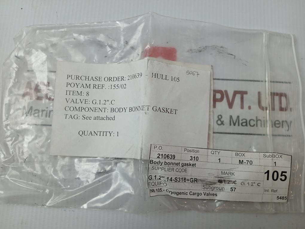 Body Bonnet Gasket G.1.2