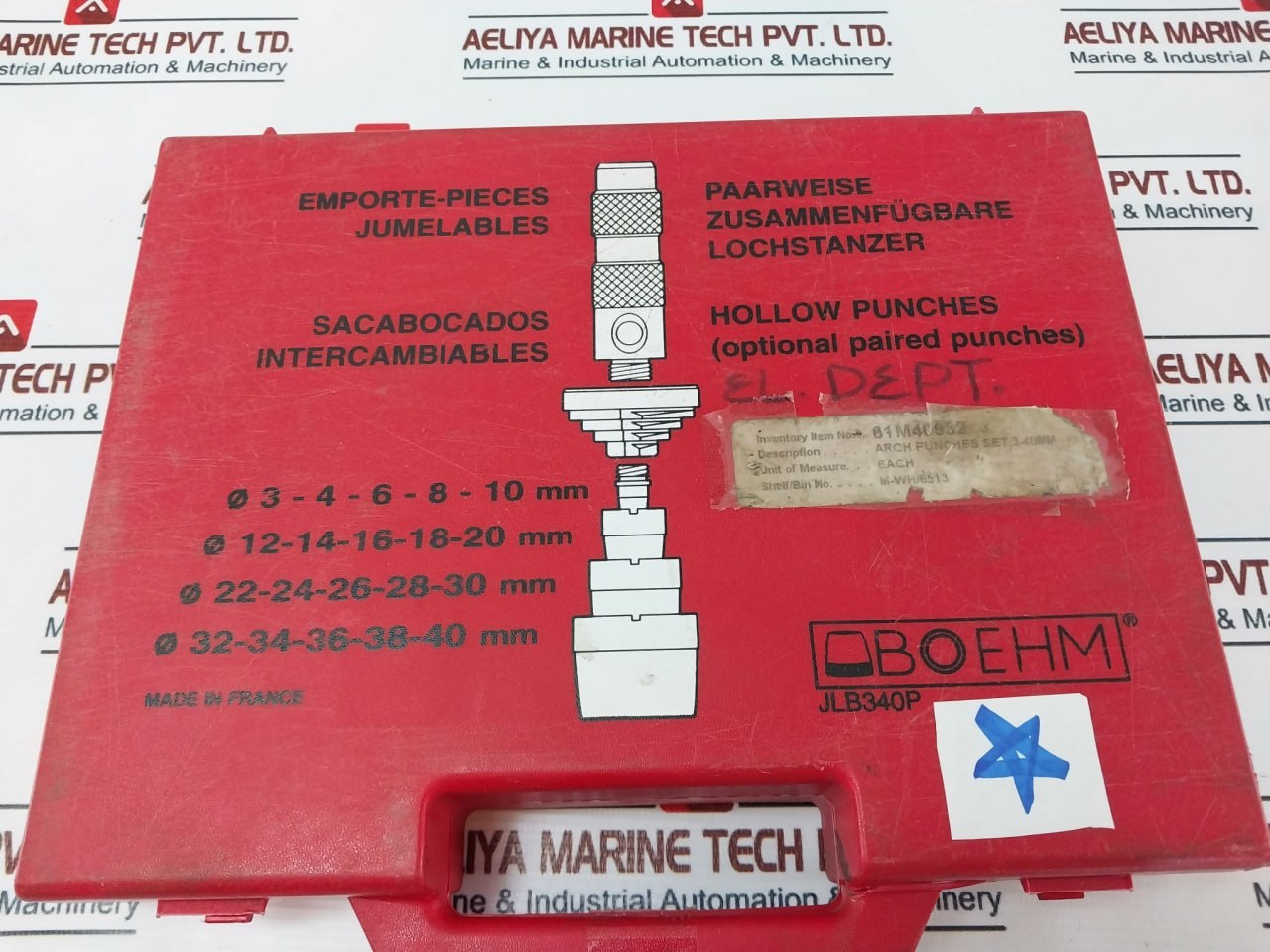 Boehm Jlb340P Hollow Punches Set (Incomplete)