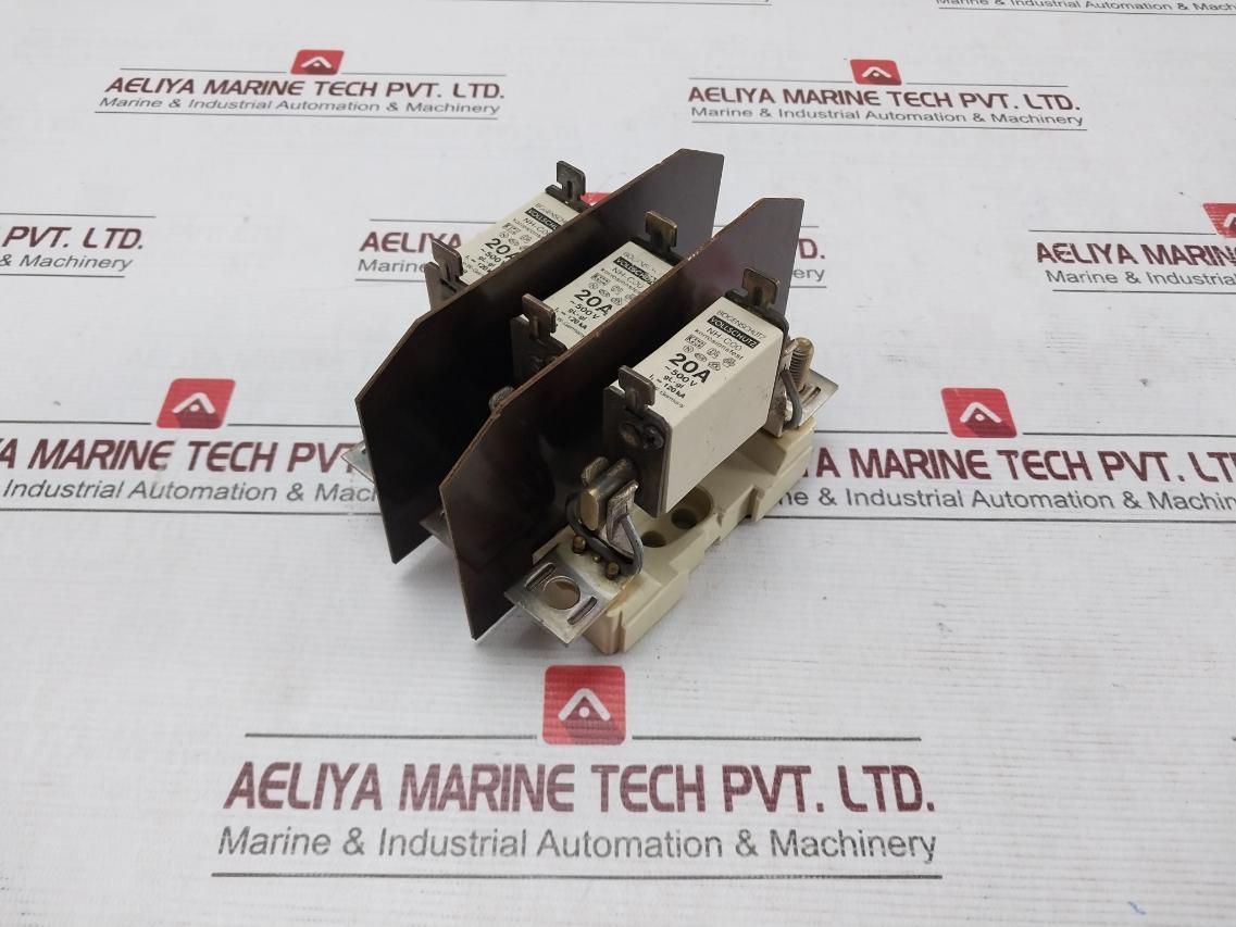 Bogenschutz Nh-c00 Fuse Holder With Fuse 20A 500V Gl-gi 120 Ka