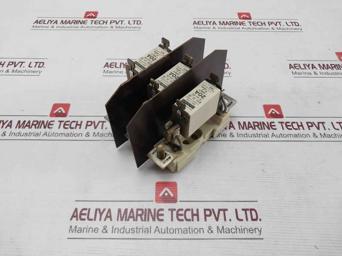 Bogenschutz Nh-c00 Fuse Holder With Fuse 20A 500V Gl-gi 120 Ka