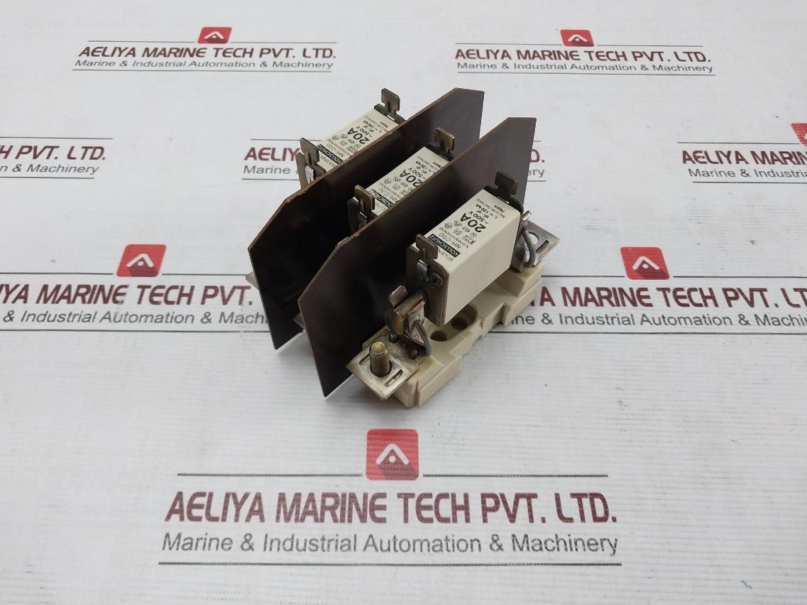 Bogenschutz Nh-c00 Fuse Holder With Fuse 20A 500V Gl-gi 120 Ka