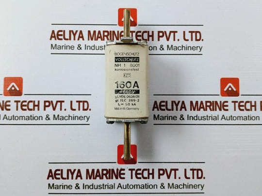 Bogenschutz NH 1 8001 Fuse 160A 660V Square Type GL Corrosion Resistant