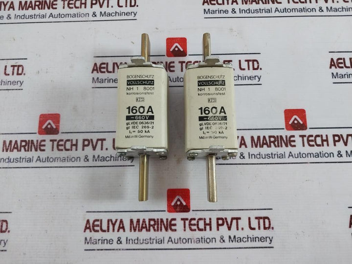 Bogenschutz Nh 1 8001 Fuse Full Protection Corrosion Resistant 160 A 660v