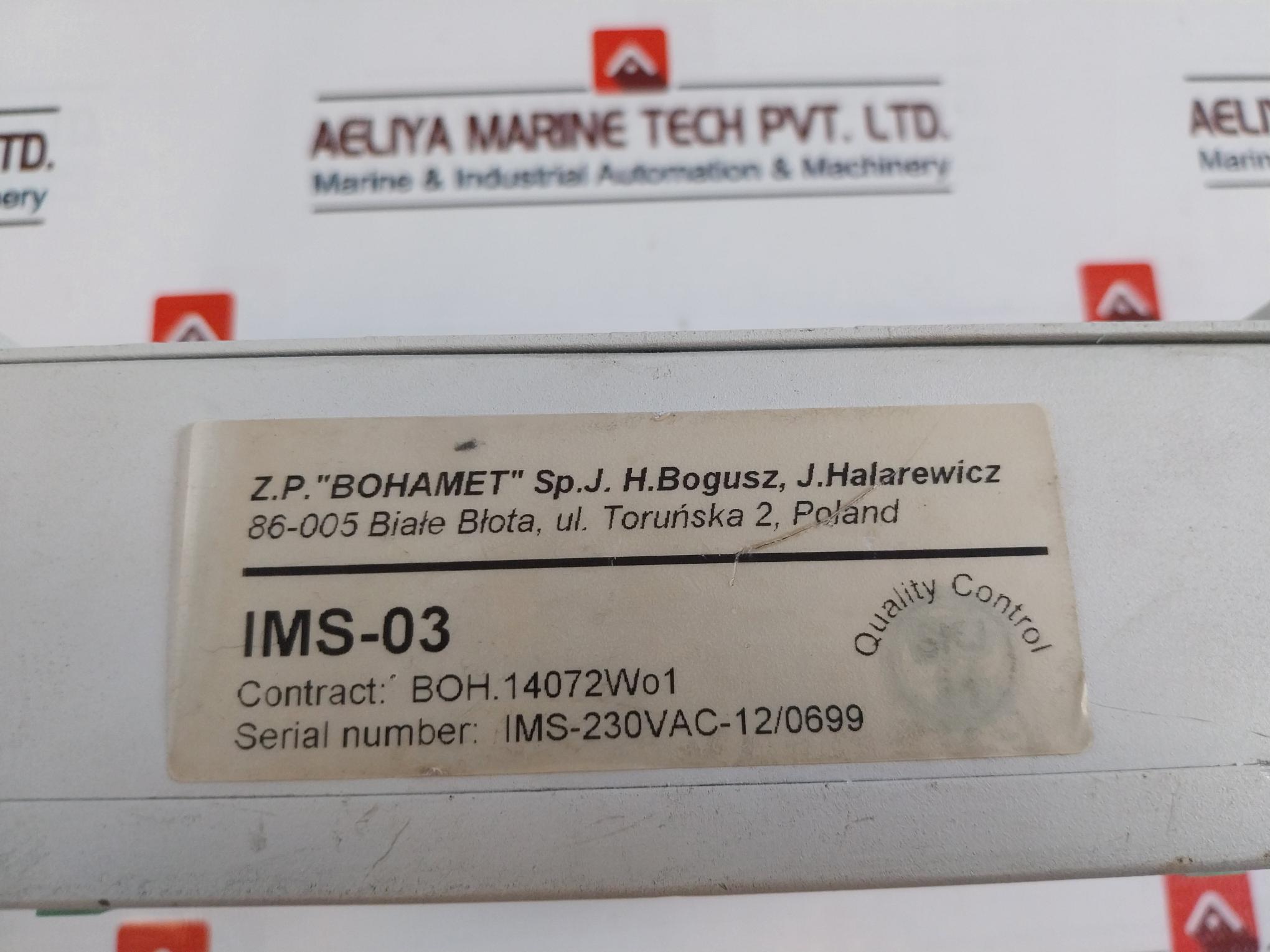 Bohamet Ims-230Vac Power Supply 230Vac 1.6/2.5A