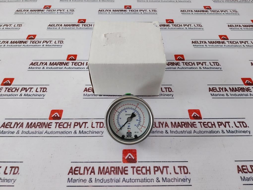 Boll Filter EN 837-1 Pressure Gauge 0-16 BAR