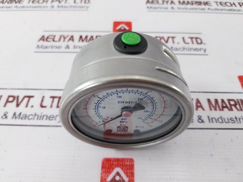 Boll Filter EN 837-1 Pressure Gauge 0-16 BAR