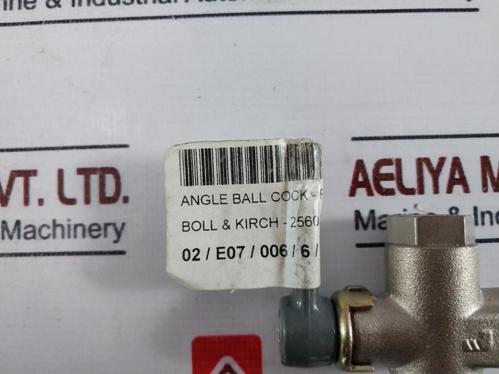 Boll & Kirch 2560356 Angle Ball Cock-r1/4”