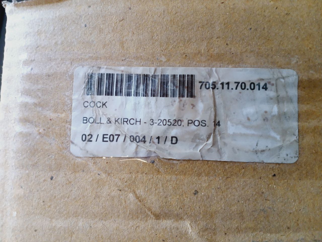 Boll & Kirch 2o520 A Gjs-400-18 Cock 3-20520