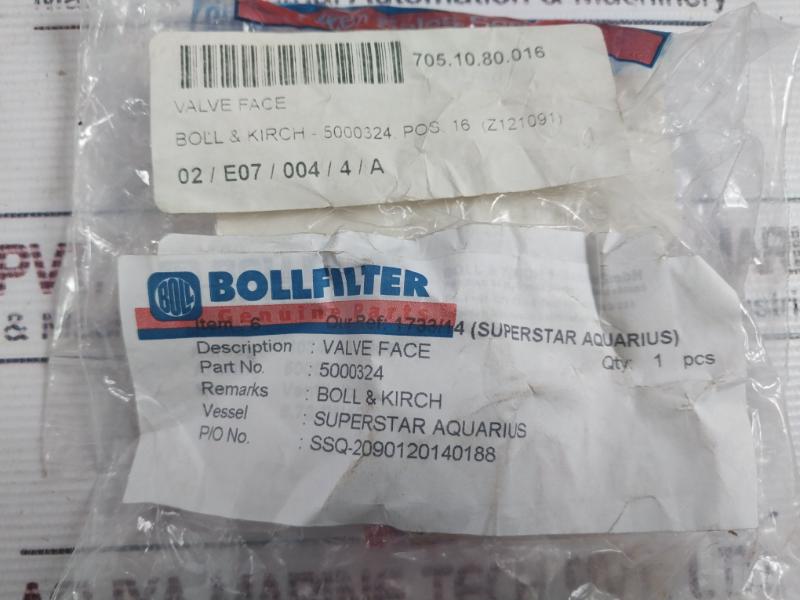 Boll & Kirch 5000324 Valve Face 705.10.80.016