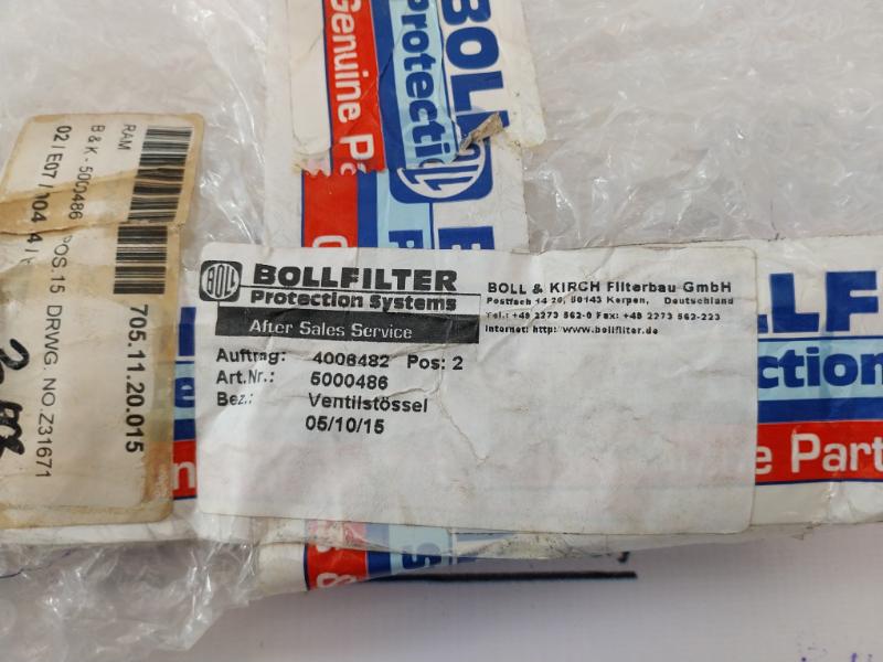 Boll & Kirch 5000486 Protection Systems Filter, 5000486, 705.11.20.015