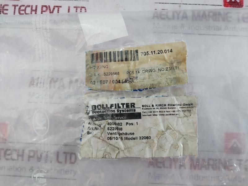 Boll & Kirch B32060A Valve 13A29 5229568 EN-GJL-250 705.11.20.014