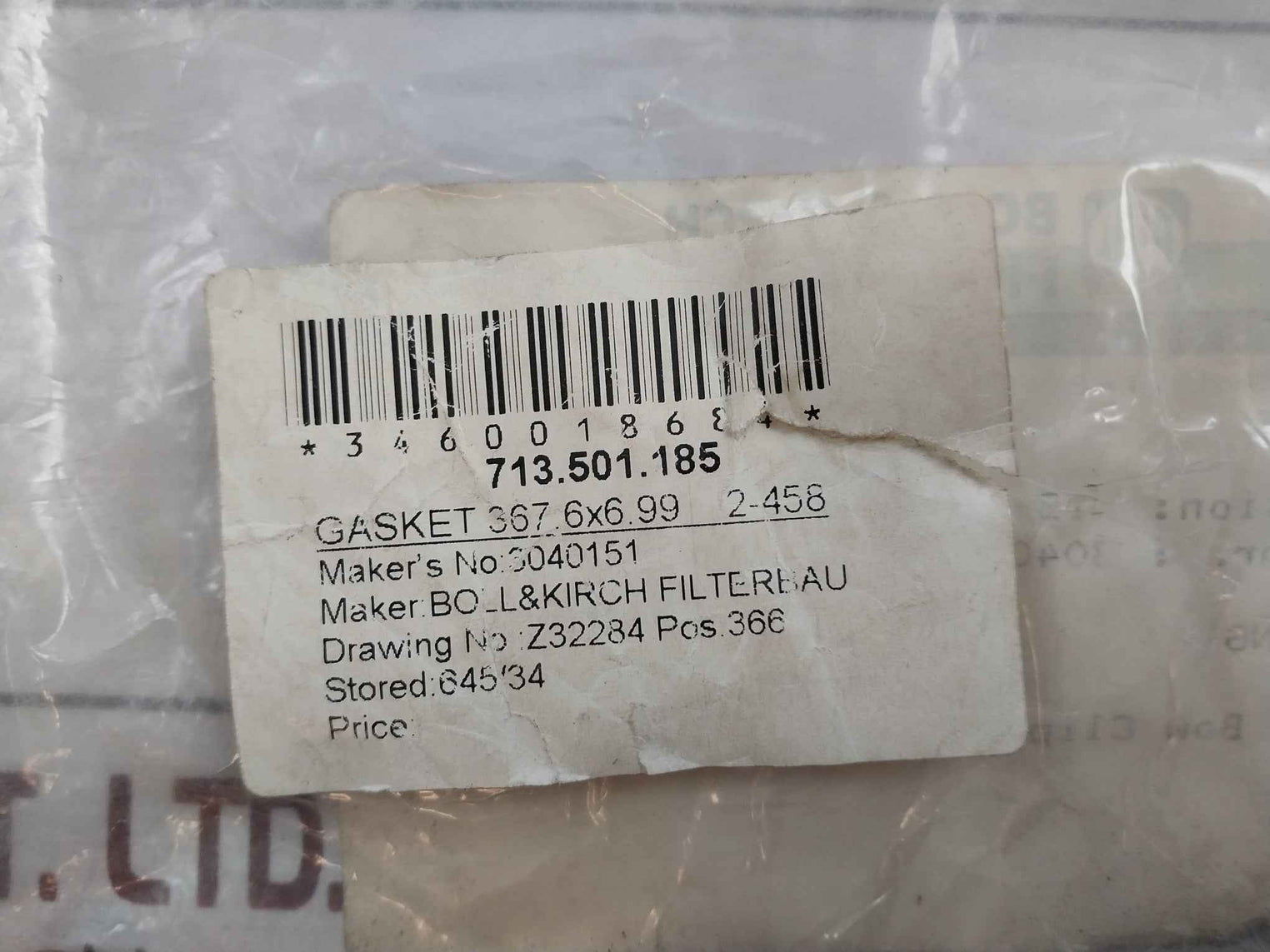 Boll & Kirch 3040151 Bow Clipper O-ring Gasket Clip96-57 S061095