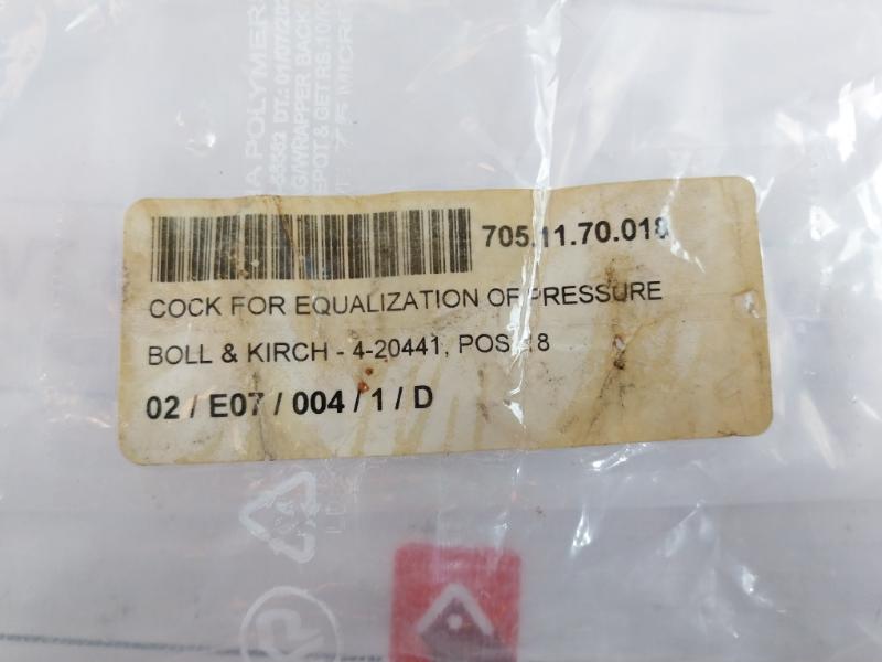 Boll & Kirch 4-20441 Cock For Equalization Of Pressure Gjs-400-18