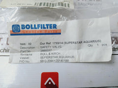 Bollfilter 2660037 Safety Valve 3006-4.0 Bar Dn 6-g 1/4"