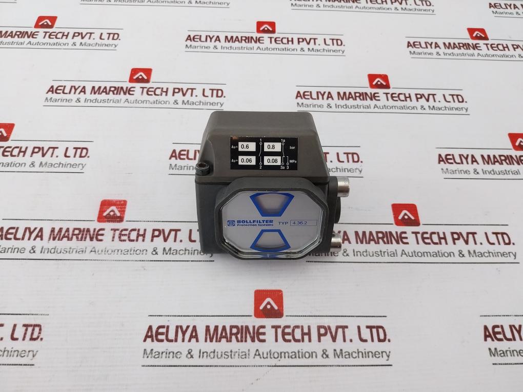 Bollfilter 4.36.2 Pressure Differential Contact Indicator, 0.06/0.8 Bar