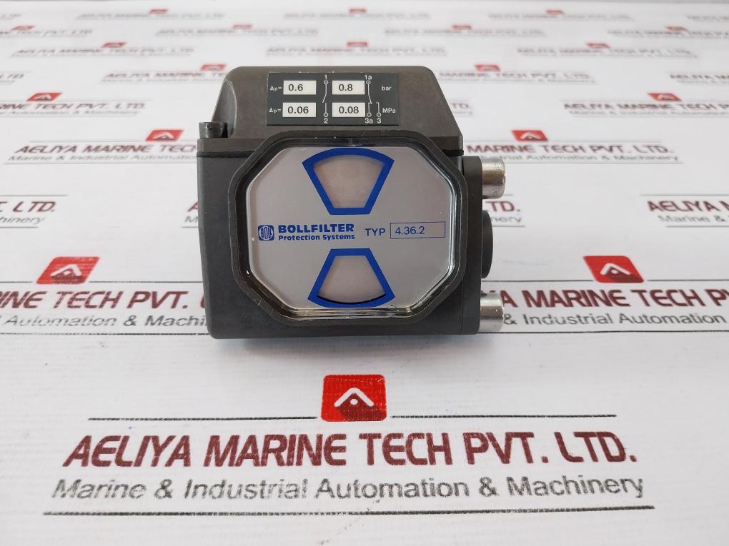 Bollfilter 4.36.2 Pressure Differential Contact Indicator, 0.06/0.8 Bar