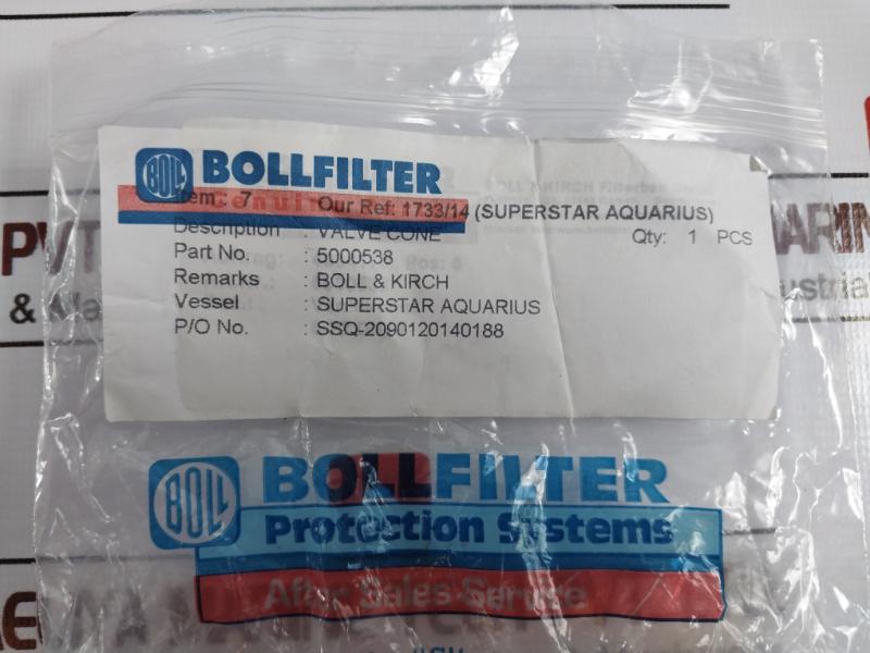 Bollfilter 5000538 Valve Cone Boll & Kirch Pos.17 705.10.80.017