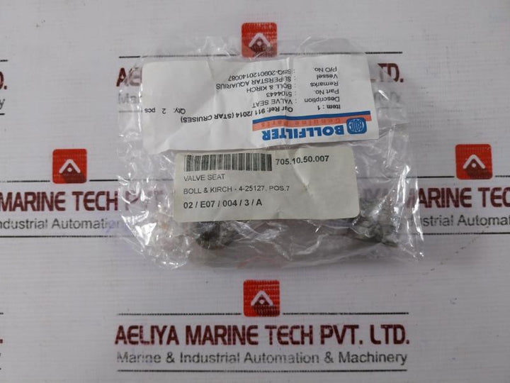 Bollfilter 5104443 Valve Seat 4-25127, Pos. 7