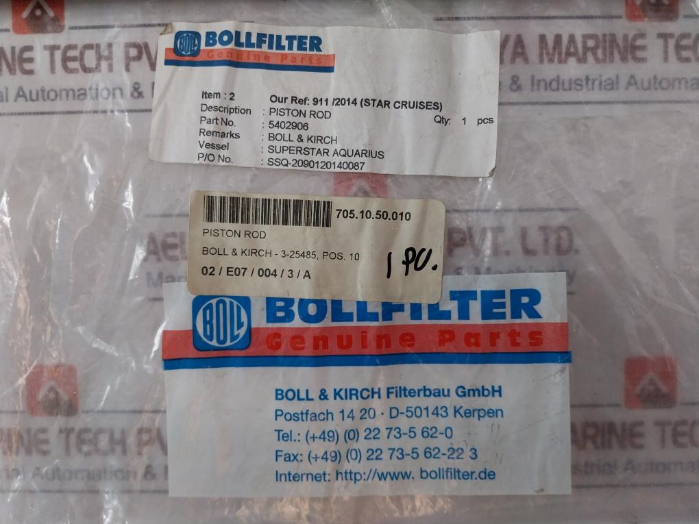 Bollfilter 5402906 Piston Rod Shaft Stainless Steel