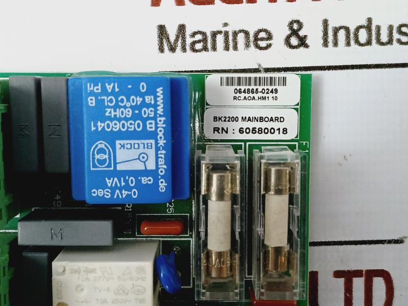 Bollfilter Bk2200 Mainboard For Protection System 60580018 , 064865-0249