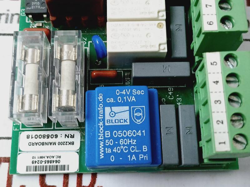 Bollfilter Bk2200 Mainboard For Protection System 60580018 , 064865-0249