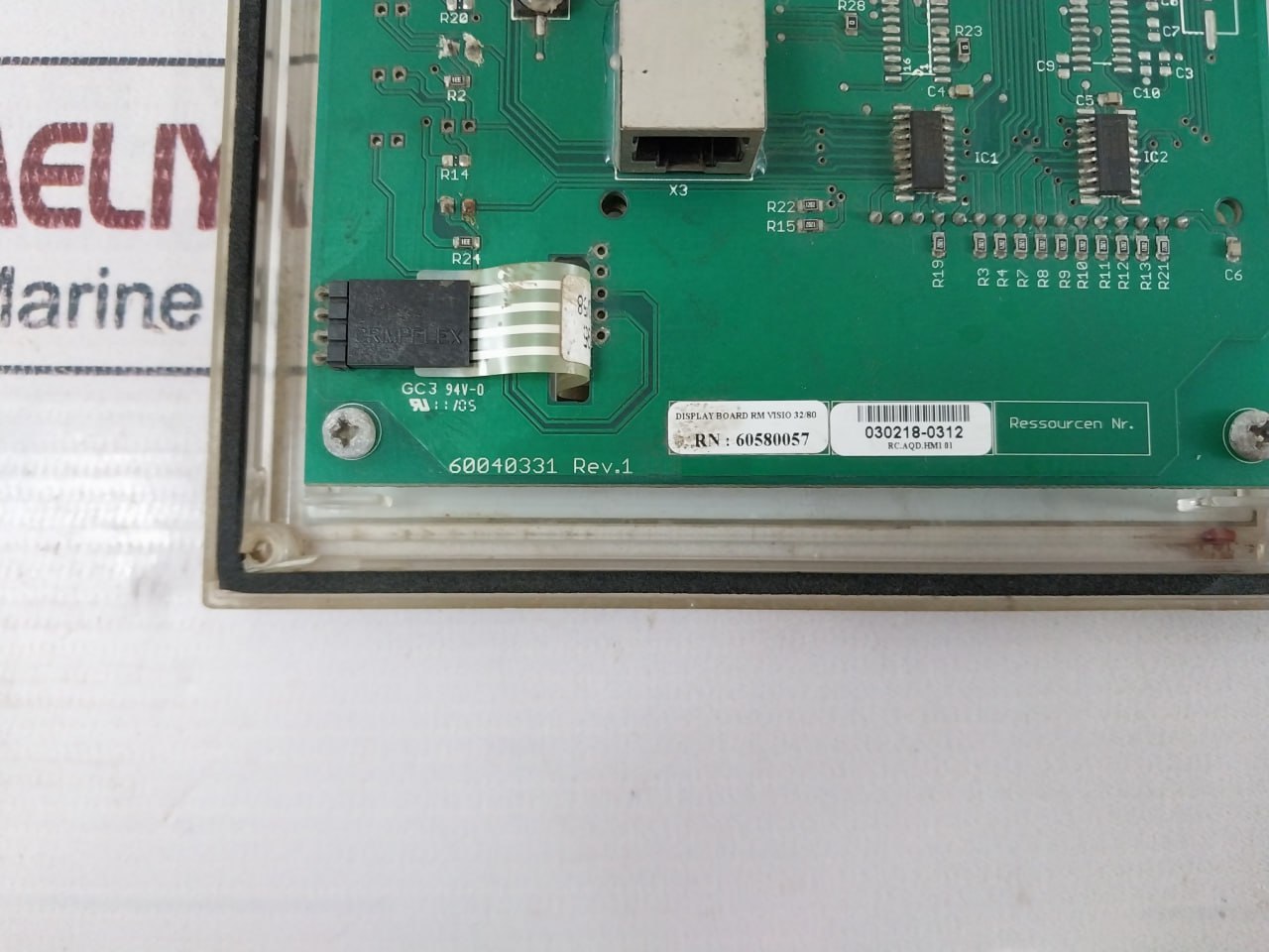 Bollfilter 60040331 Display Board Rm Visio 32/80 Rev.1