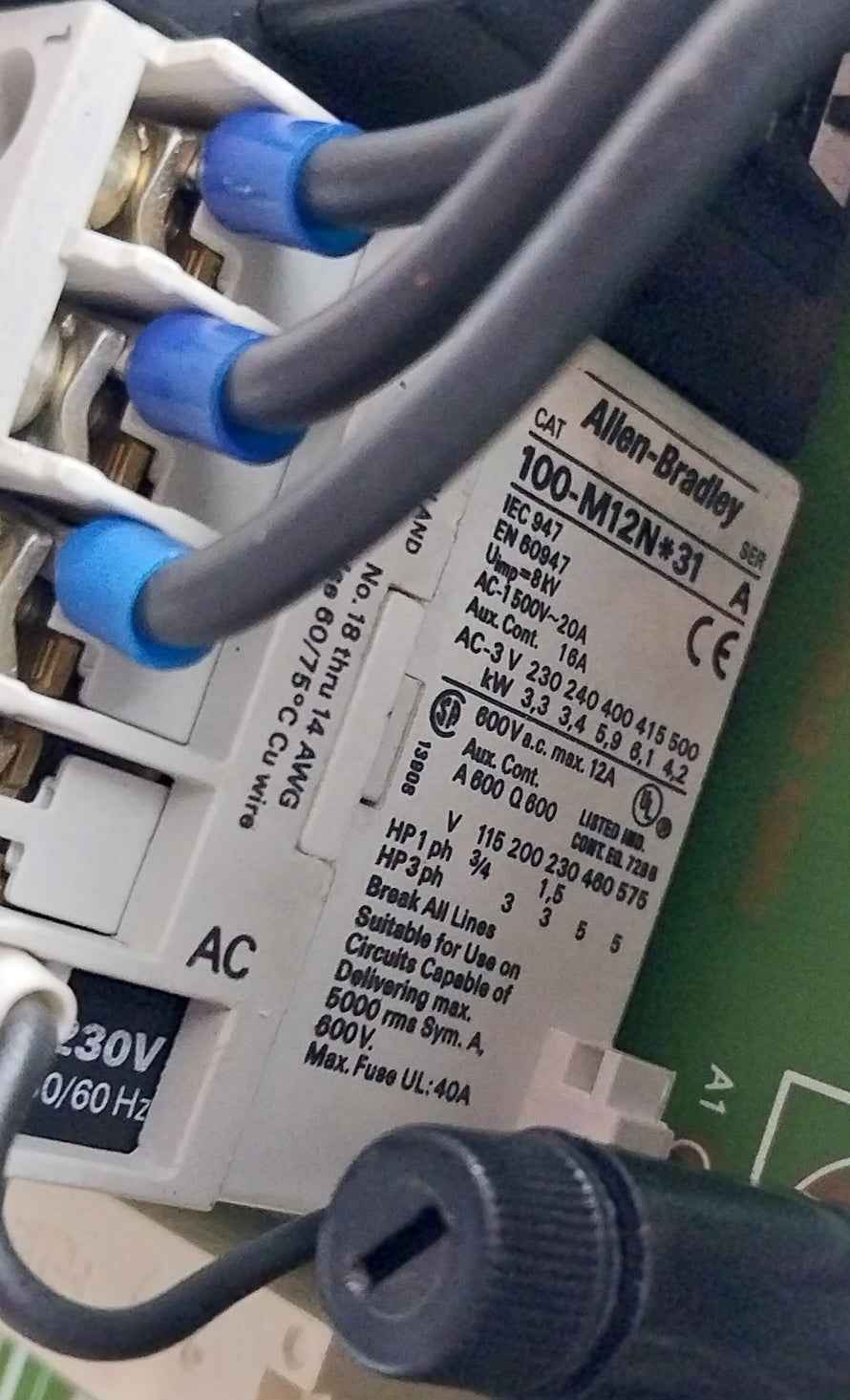 Bombas V1N Pressure Pump Control Unit 1Ep4 12Amp Ac3 - 230/400Vac 8Kw 50/60 Hz