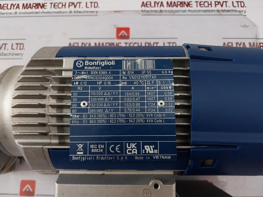 Bonfiglioli 8Xnc63040004 Electric Motor Ip 55 Vn01211091740