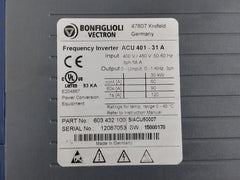 Bonfiglioli Acu 401-31A Frequency Inverter Drive 58A 480V 50-60Hz