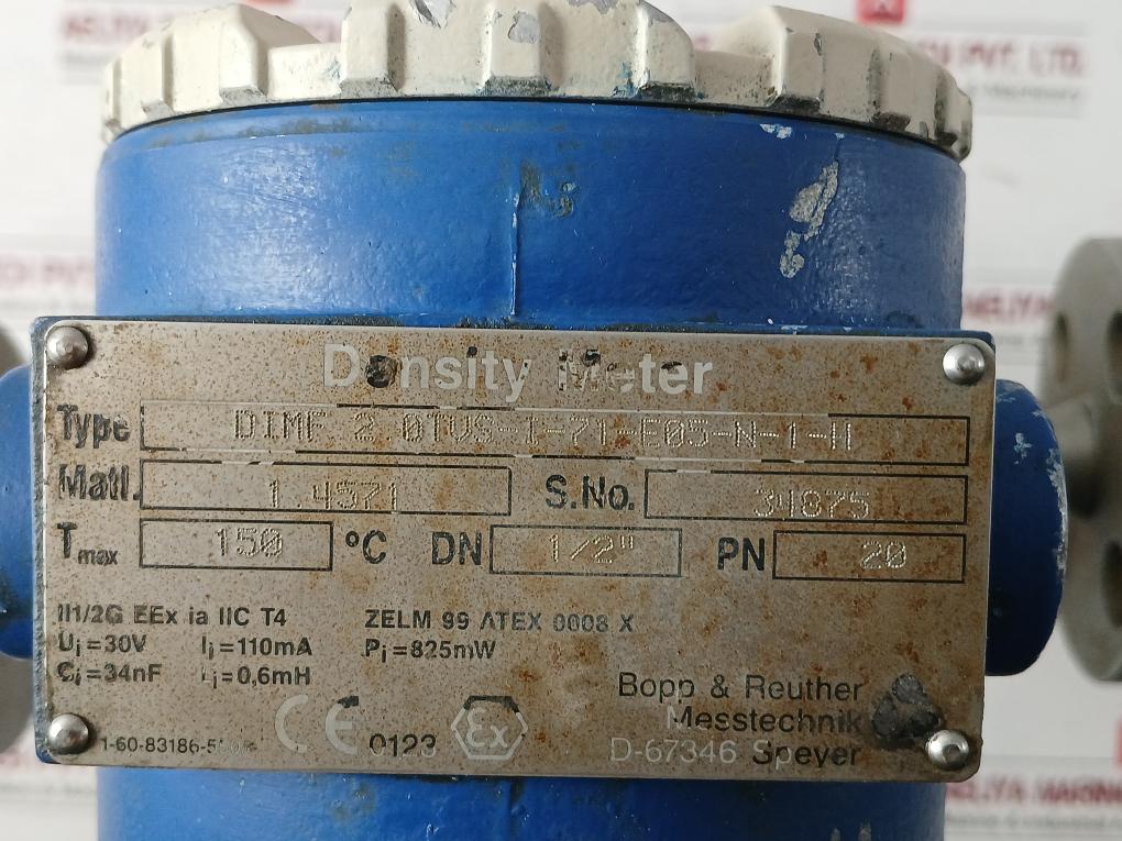 Bopp & Reuther Dimf 2.0Tvs-i-71-e05-n-1-h Density Meter 30V 110Ma
