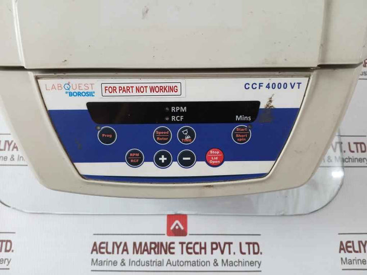 Borosil Ccf4000Vt Tabletop Centrifuge Unit 230Vac 50Hz (Not Working)