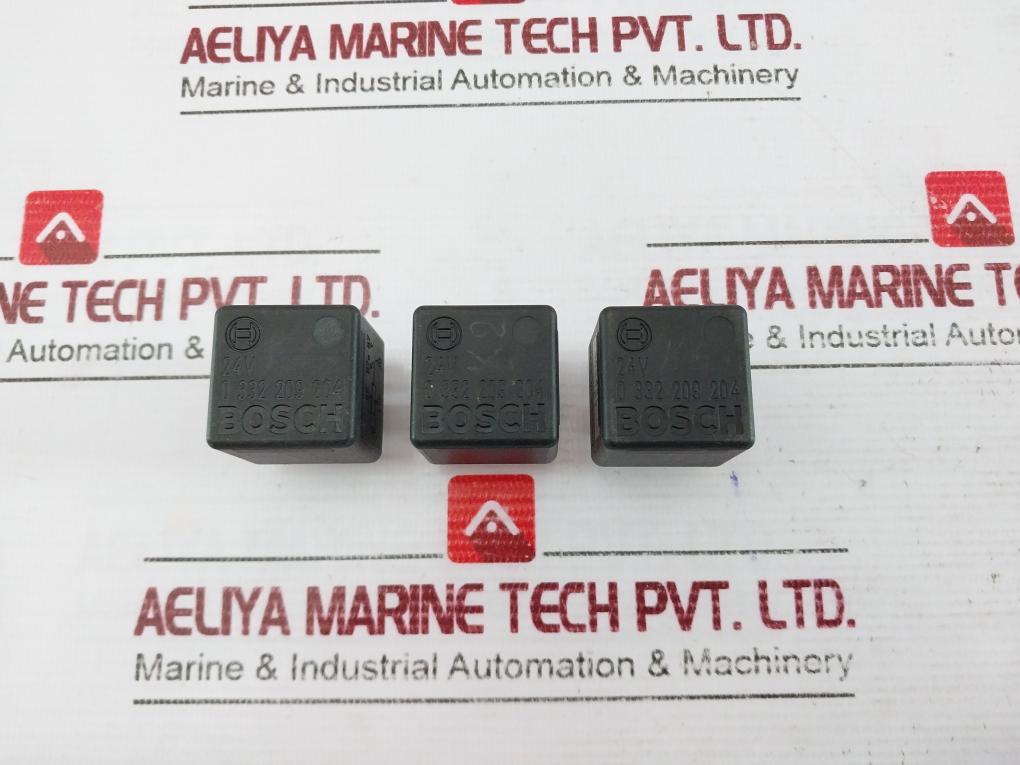 Lot of 3X Bosch 0 332 209 204 Relay 24V