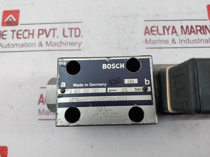 Bosch 0 810 091 287 Directional Control Valve 081Wv06P1V1028Ws024/00D0 24V