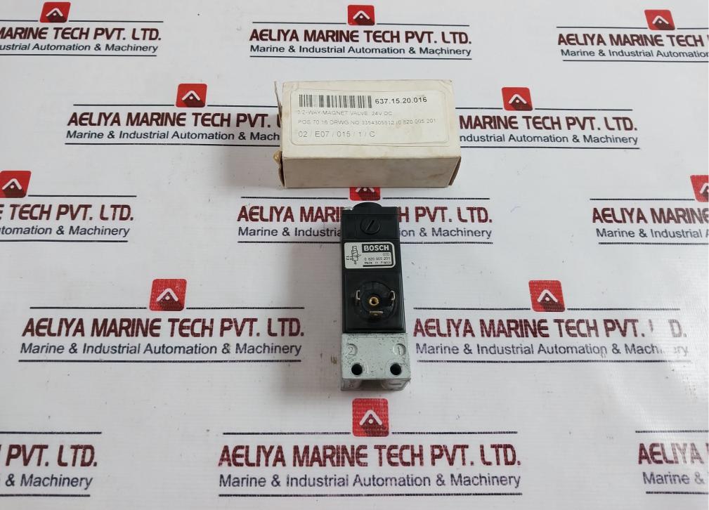 Bosch 0 820 005 201 3/2-way-magnet Solenoid Valve 24v Dc Pos 70.16
