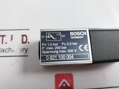 Bosch 0 821 100 004 Diaphragm Pressure Switch Max 200 Bar