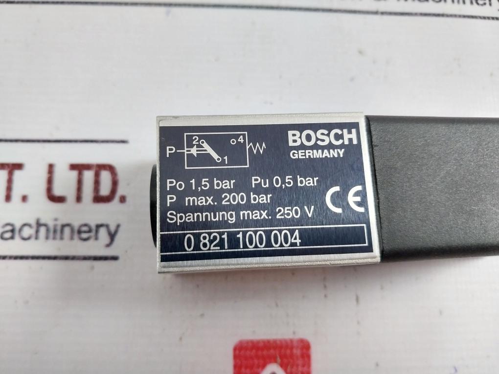 Bosch 0 821 100 004 Pressure Switch-70.19 P Max.200 Bar