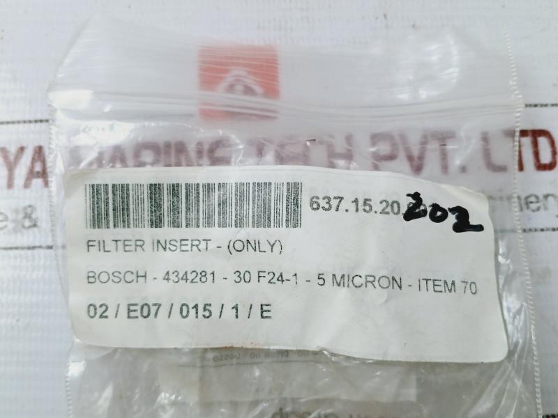 Bosch 434281 Filter Insert 5 Micron 30 F24-1