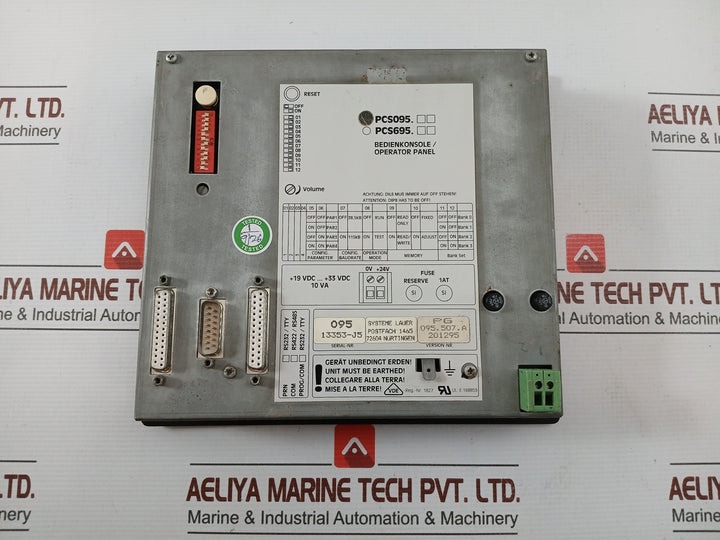 Bosch Bt095 Operator Panel 19-33 Vdc 10Va Ver Pg 095.507.A Pcs095