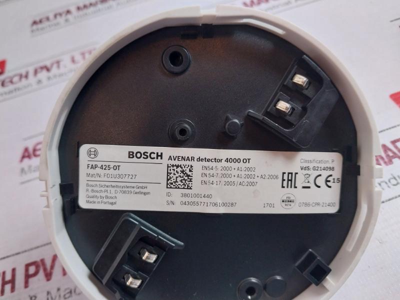 Bosch Fap-425-ot Avenar Detector 4000 Ot Thermal Auto-addressable F01U307727