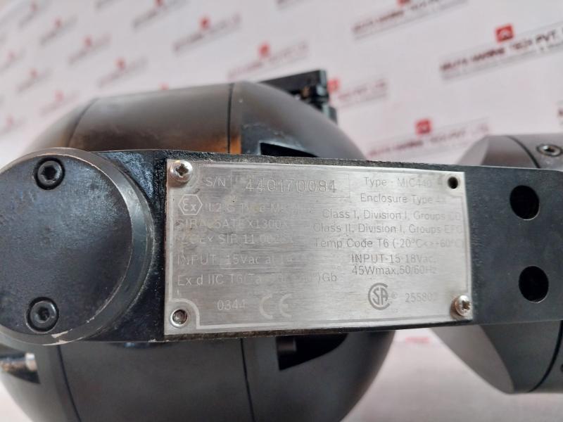 Bosch Mic440 Explosion-protected Security Camera 15Vac At 1A 15-18Vac