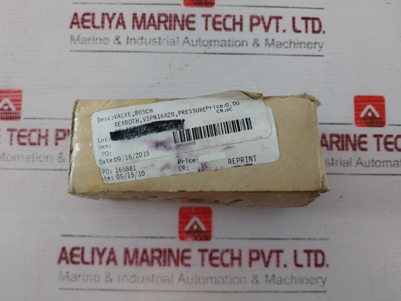 Bosch Rexroth 041207032720000 Pressure Relief Cartridge Valve Vspn-16a-20