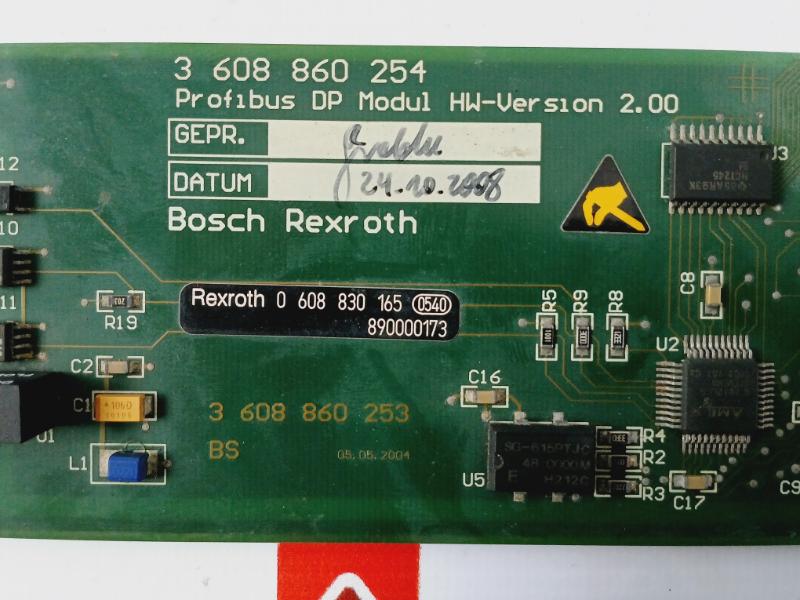 Bosch Rexroth 0 608 830 165 Profibus Smpdp Dp Module, Ver. 2.00