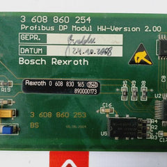 Bosch Rexroth 0 608 830 165 Profibus Smpdp Dp Module, Ver. 2.00